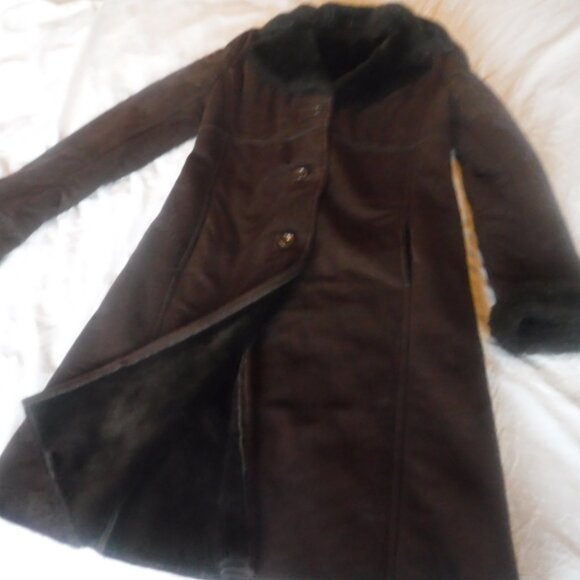 Larry Lavine Womens brown Winter coat Jacket womens Size X Small Pre Owned - Picture 11 of 14